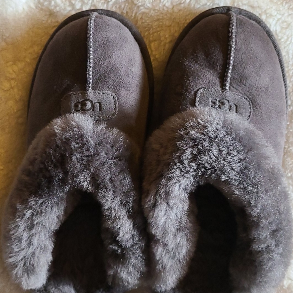 Ugg Furry Clog Slippers